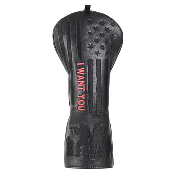 US Army Wood Putter Head Cover Set